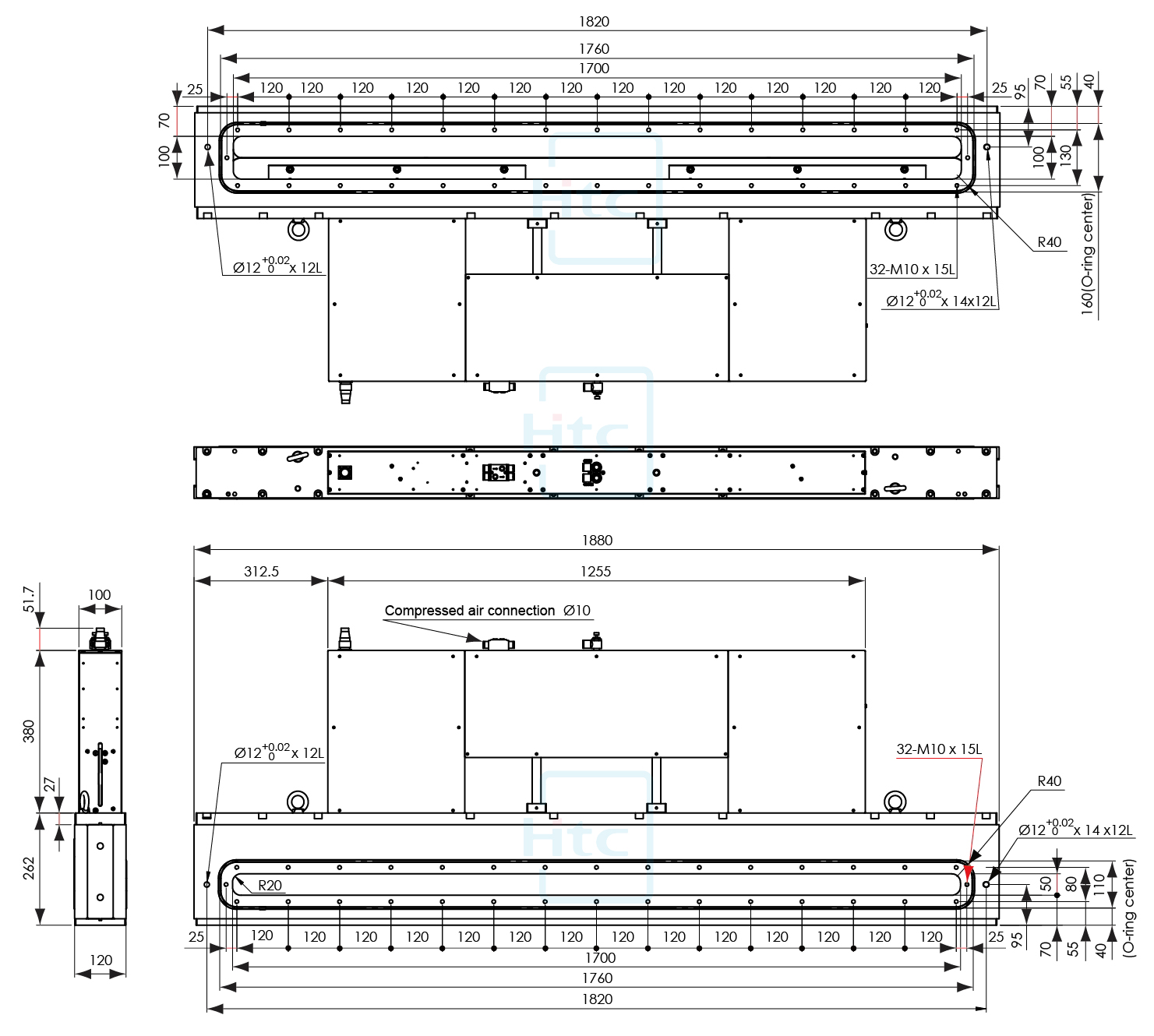 L-motion-large-rectangular-transfer-gate-valves-Dimension