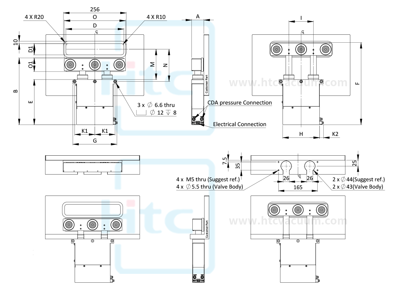 Transfer door valve two-stage air pressure Drawing